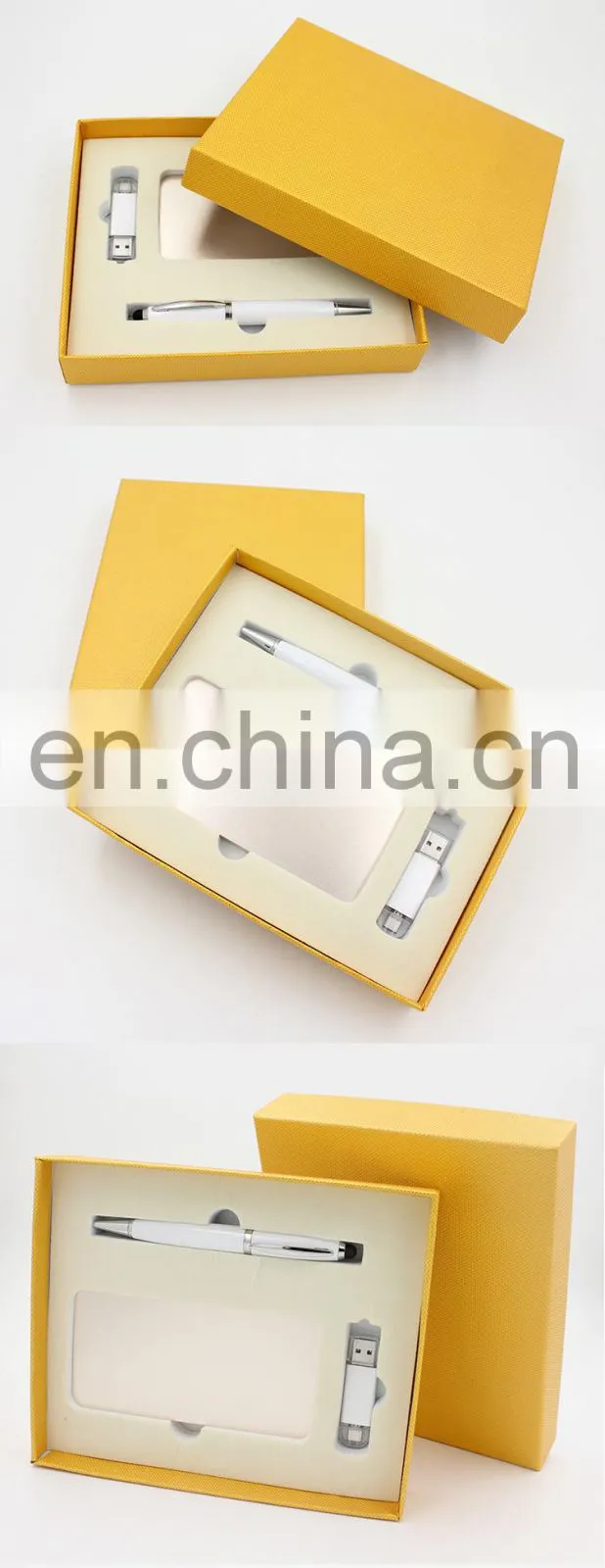 2018 High Quality Luxury Pen 16GB USB Flash Drive Power Bank and usb Business Office Gift Set