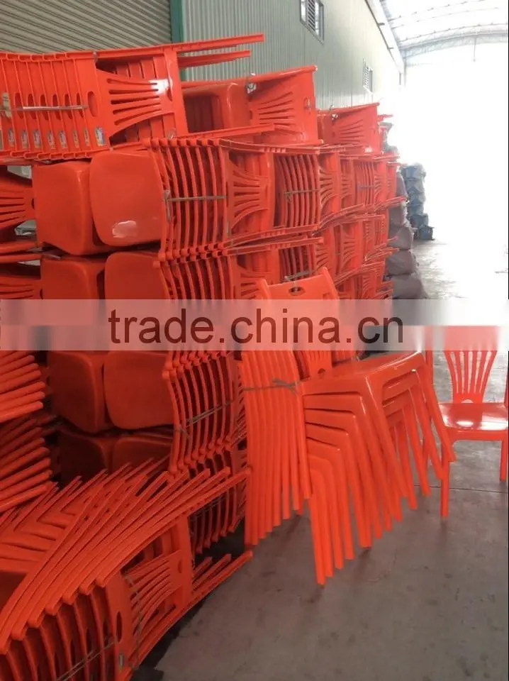 European style plastic dining chair in restaurant