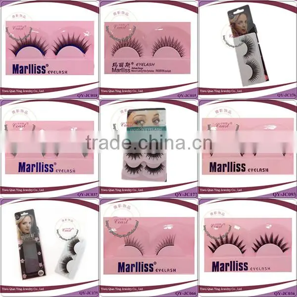 world beauty High quality fiber false eyelashes for sale