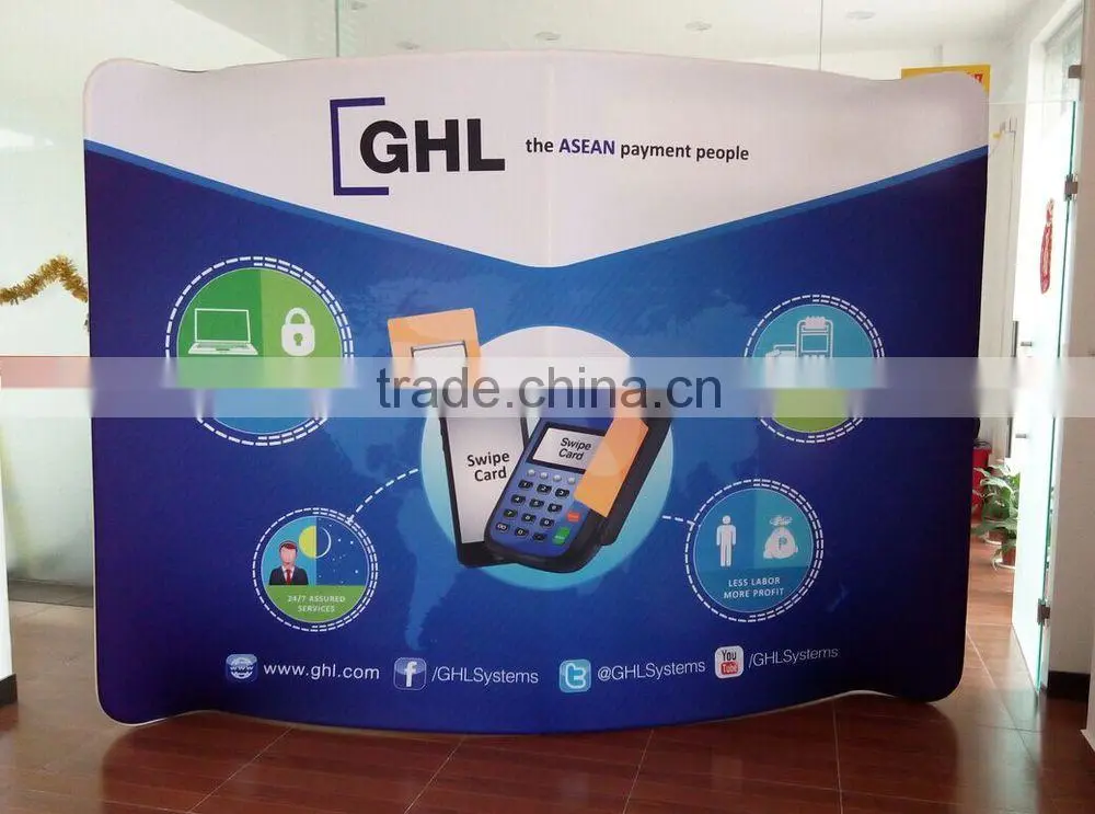 10ft Curved Tension Fabric Display rack