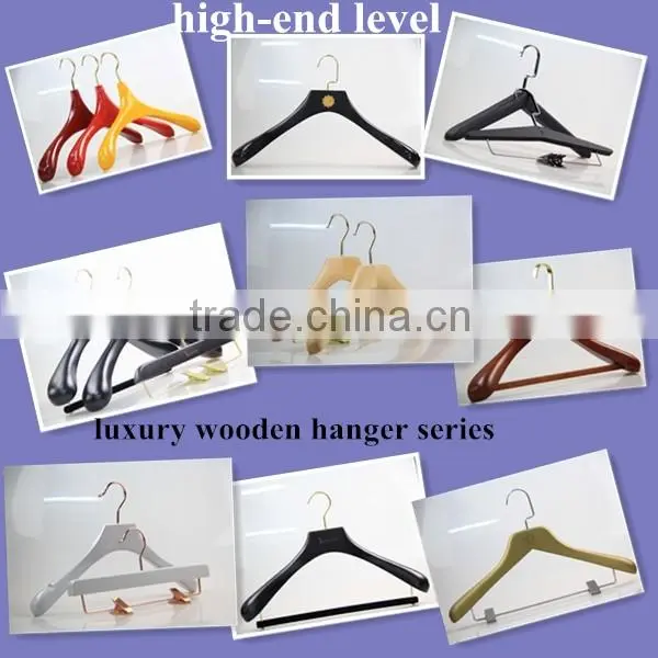 black home and hotel usage thin flat wooden hanger for clothes
