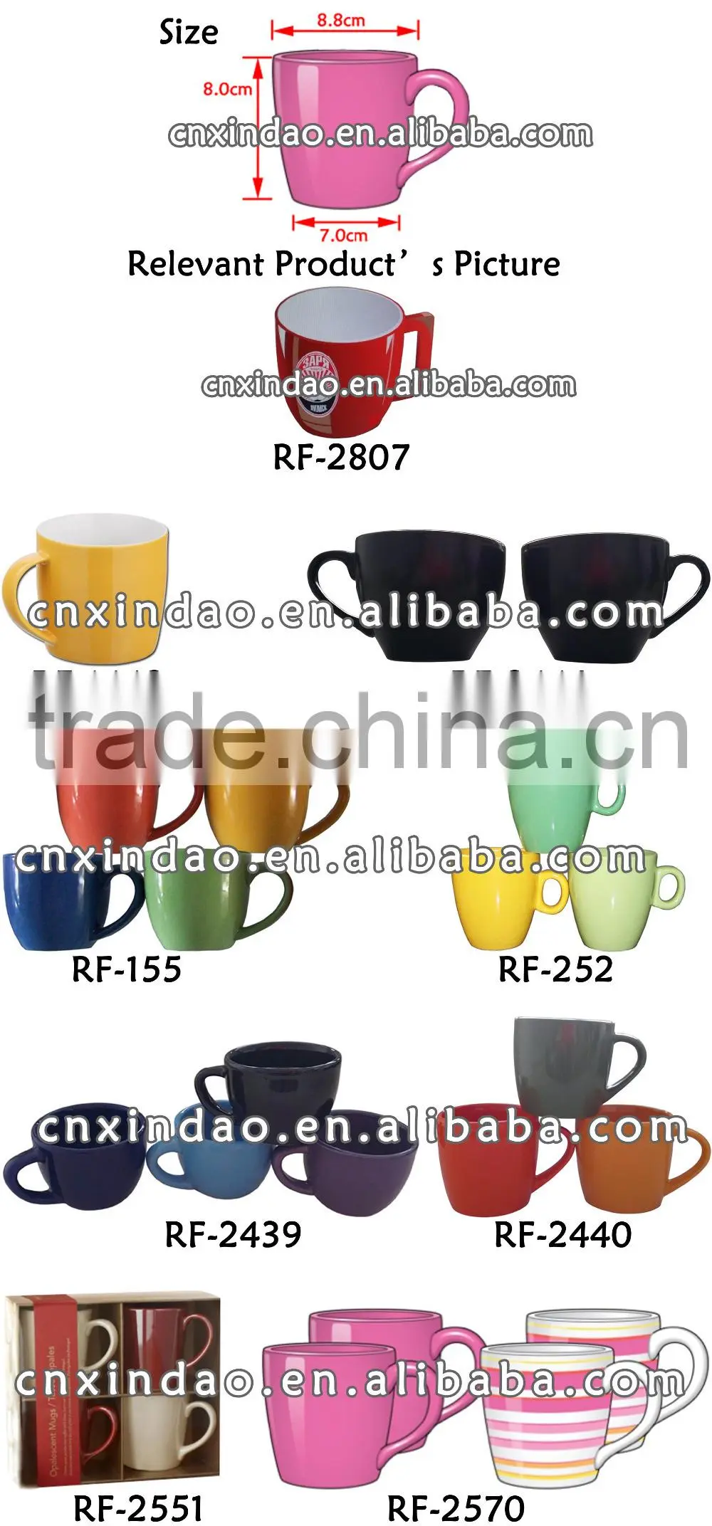 Hot Sale Top Quality Not Expensive Promotion Porcelain Coffee Drinking Mug Customized Made in China