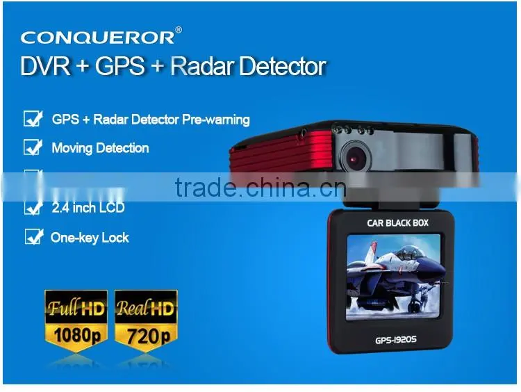 1080p FHD 3 in one car dash dvr camera recorder