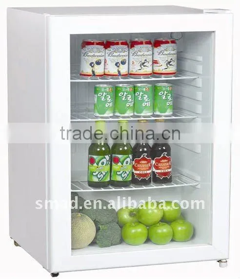 Curved glass door showcase chest freezer for ice cream