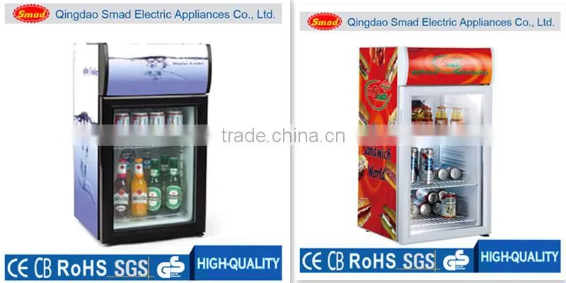 Supermarket equipment mini display beverage refrigerator cooler