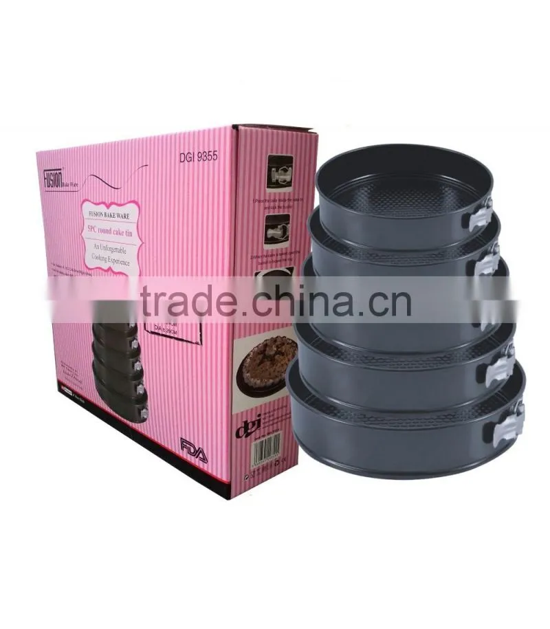 5pc round cake tin non stick springform cake tins
