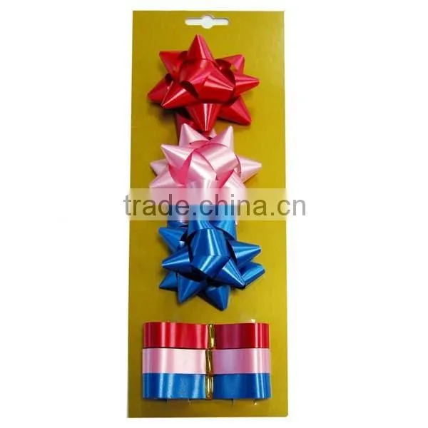 Colorful and Beautiful Ribbon Eggs and Star Ribbon Bows for Decoration Gift/Presant/Flowers