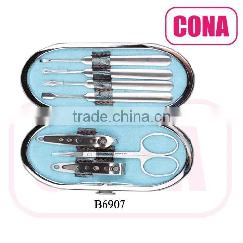 wholesale 7pcs zipper bag manicure set