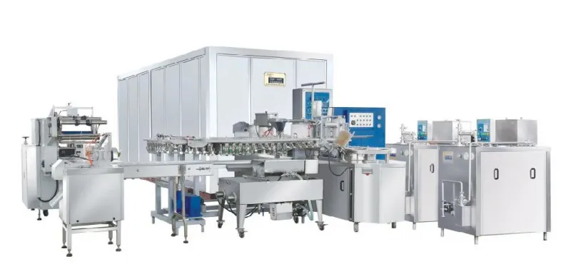 Factory Small Scale Stick Ice Cream Making Machine Cup & Cone Ice Cream Filling Machine Sliced Ice Cream Production Line