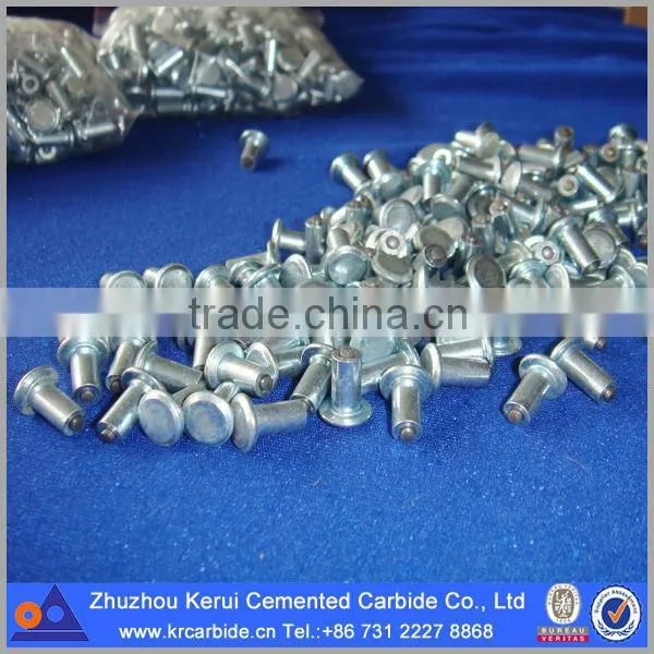 Tungsten carbide studs for ice traction and wear available from stock in various size