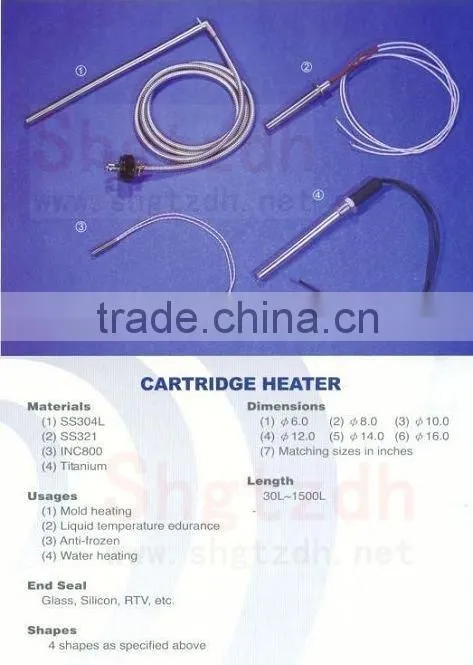 High Watt Density Cartridge Heater