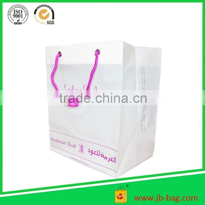 JUNBANG wholesale biodegradable LDPE/POLY plastic bag for shopping