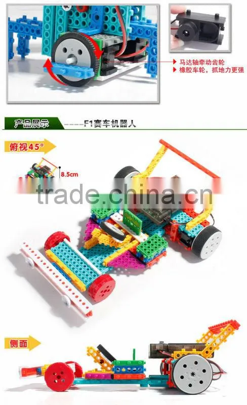 Hot style4 Channel Remote Control suit remote Variety building blocks bricks educational toys assembled robot tank