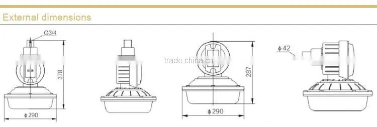 SBD1103 explosion proof energy saving light