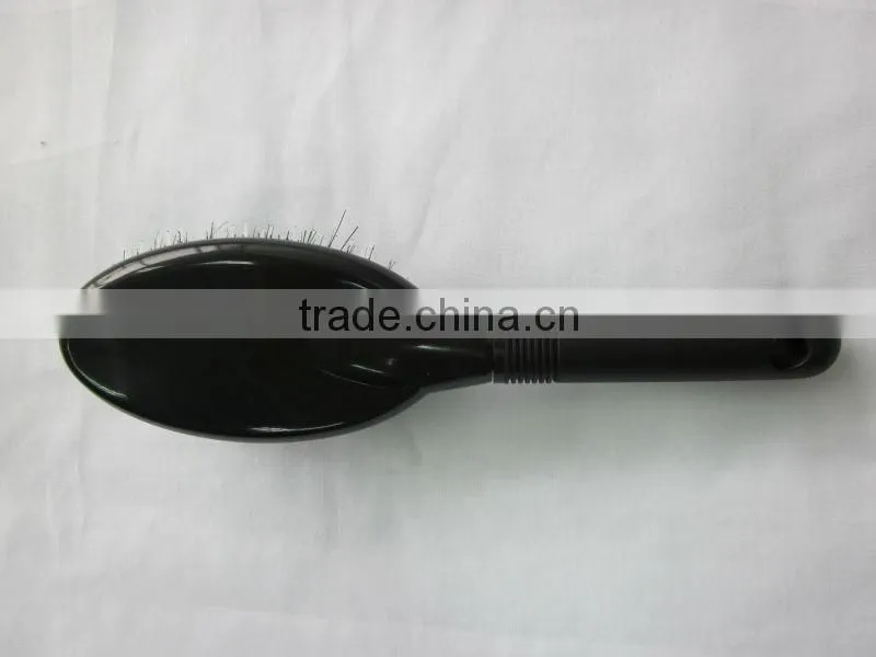 Hog Bristle Hair Extension Black Plastic Brush