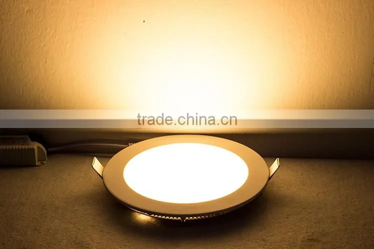 ultra thin small round led panel light 3w