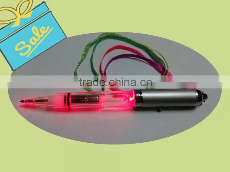 led battery flashlight pen with various logo Branded Stylus LED Pen