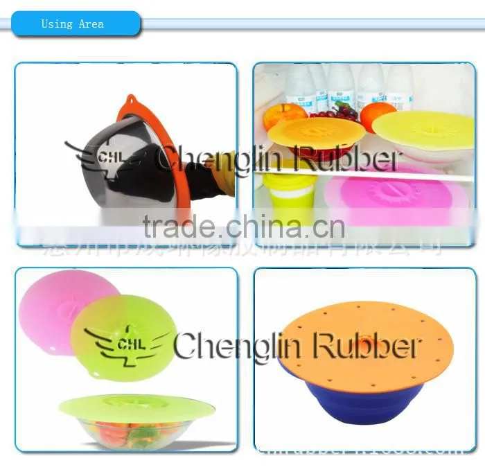 factory make custom creative coffee silicone cup lid