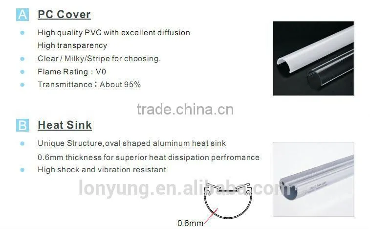 Best selling t8 led tube wholesale 3ft 4ft 5ft led fluorescent lamp t8 for homes
