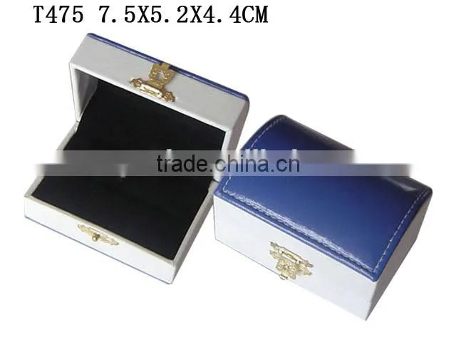 T477 Arch shape Plastic PU Leather Bangle Box With Lock