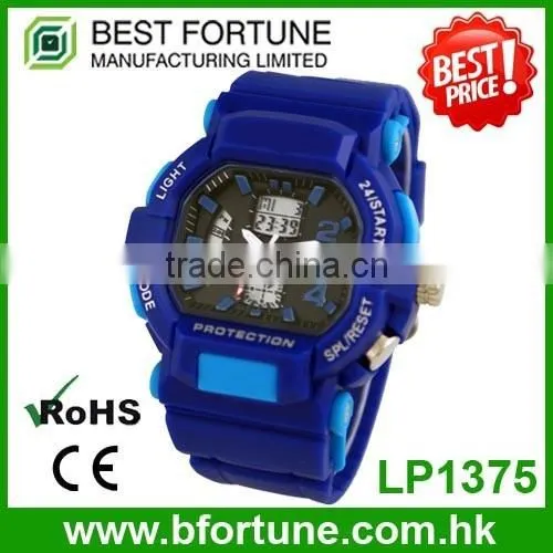 LP1370 Hot product pantone color pu strap dual time vogue watch
