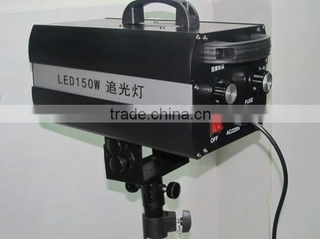6 color 150w Led follow spot light with Flight case / Flycase / Road case packing