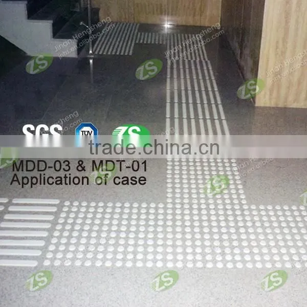 Rubber tactile tile guide path rubber blind road