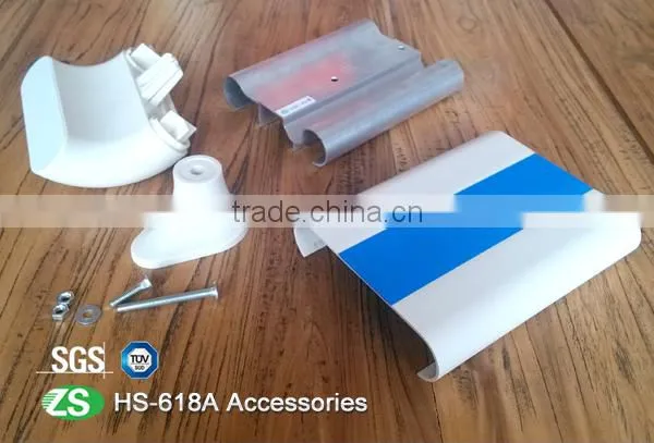 corridor using plastic 2015 china products wall protect pvc handrail with TUV