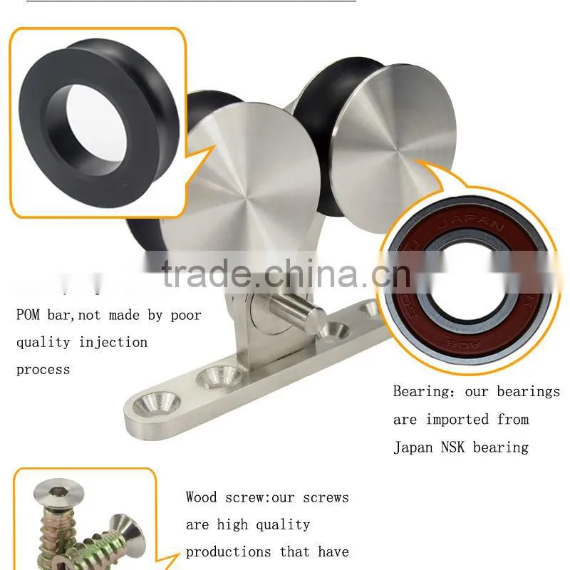 Modern Design of Sliding Wooden door double roller fittings for Office Use