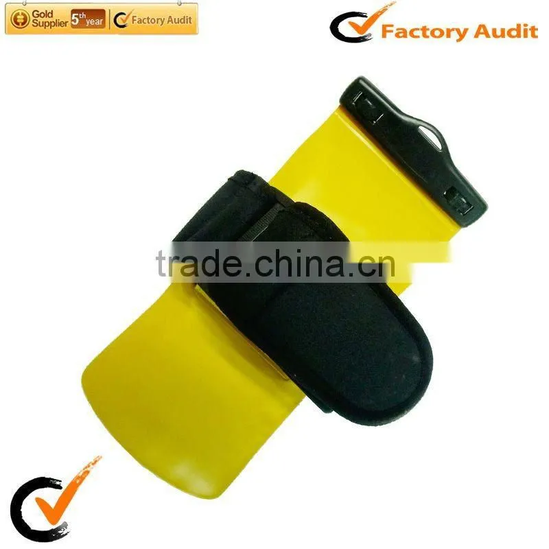 Sealock yellow waterproof phone case with armband
