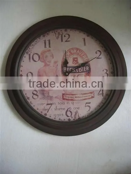 French Themed Boutique metal Wall Clock