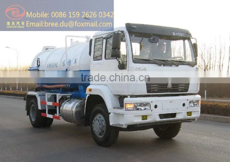2ton vacuum suction sewage truck for mud cleaning