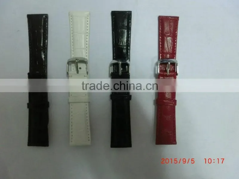 Durable Leather Deployment Watch Band Strap Buckle Bracelet Watch bands