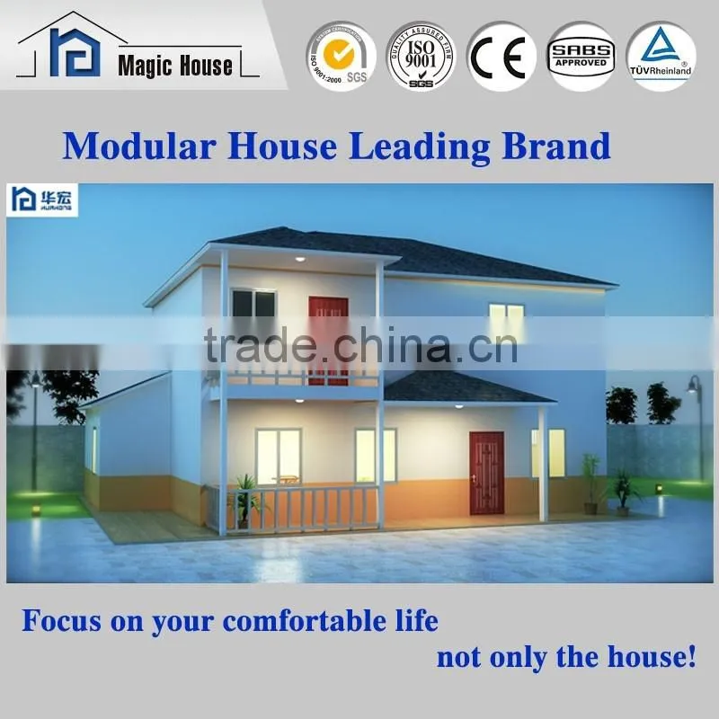Richter 9 Earthquake Resistance Foam Cement Panel Prefabricated Villa House