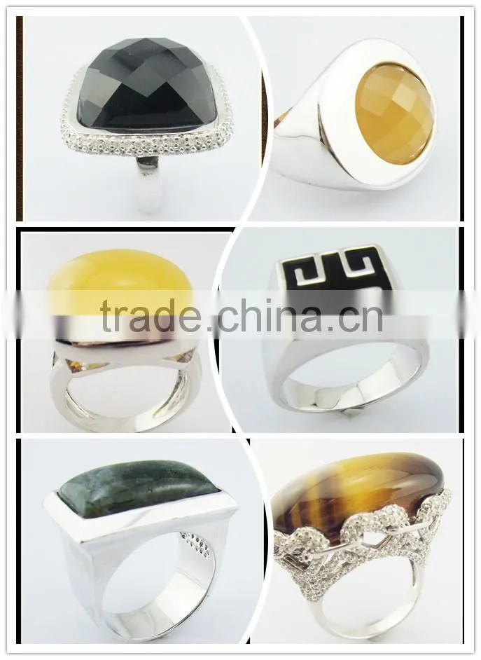 2014 Fashion Ring with Gemstone/CZ,Engagement&Gifts Quartz Ring
