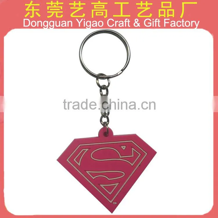Soft PVC rabbit foot key chain