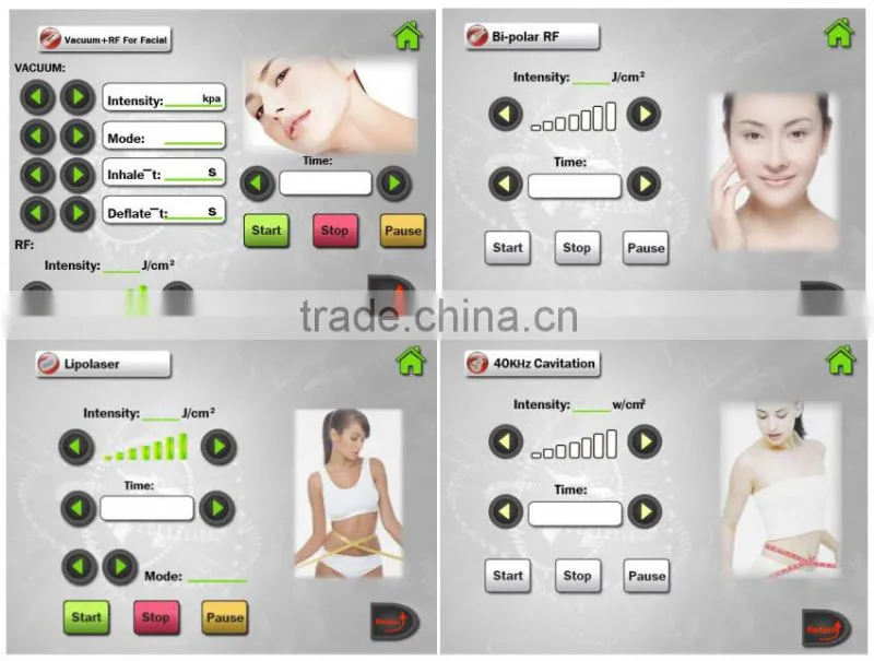 Multifunction 4 in 1 Ultrasonic RF Cavitation Slimming Cavitation Machine Price