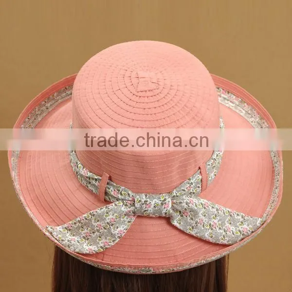 2014 fashionable woven paper hat for laydies/girls