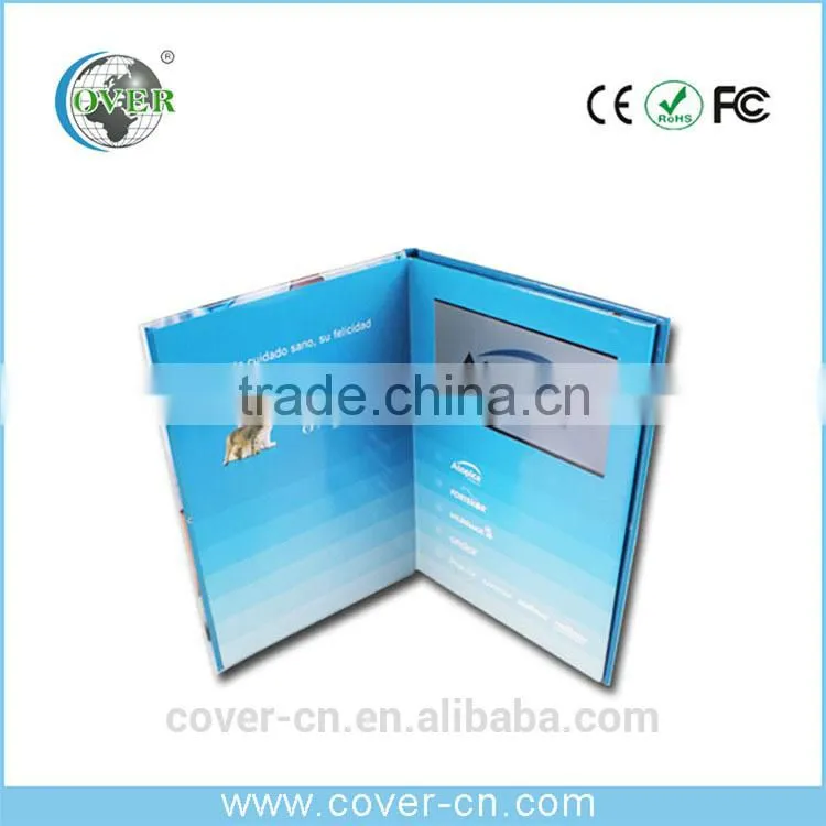 Custom Lcd Video Brochure Card, Advertising Video Card, video greeting card