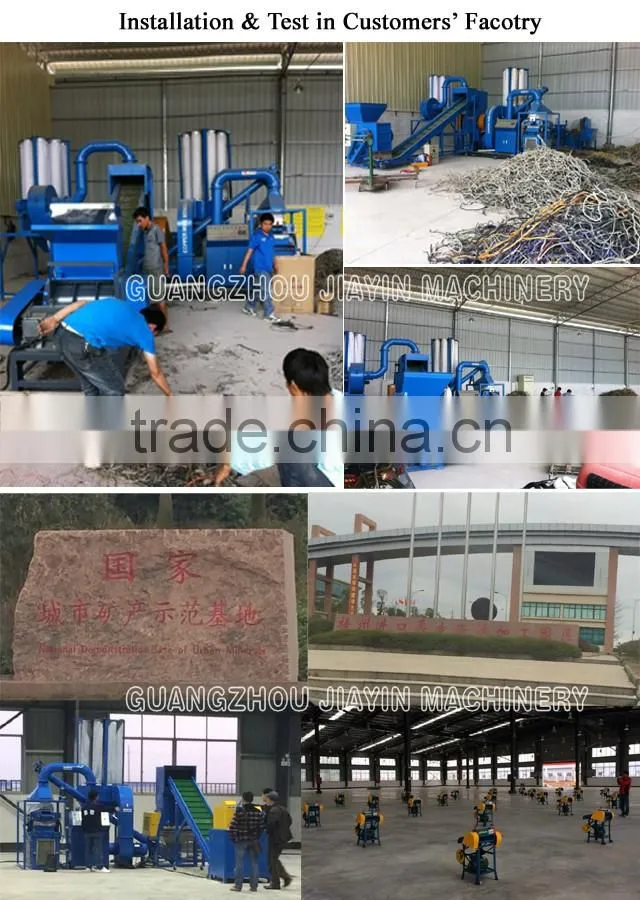 CE&ISO drying scrap copper wire recycling machine,crusher machine, washing machine made in China