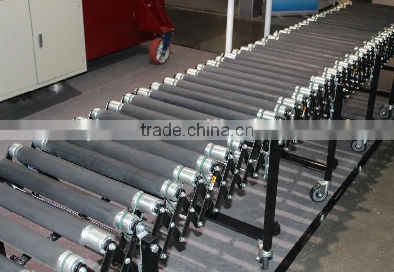 90 drgree turning stainless steel roller conveyor manufacturer from shanghai