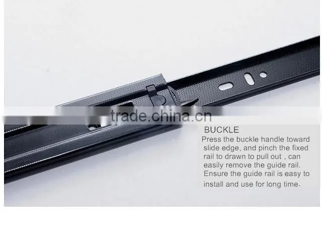 2015 telescopic channel drawer slide Full extension ball bearing drawer slide with soft closing