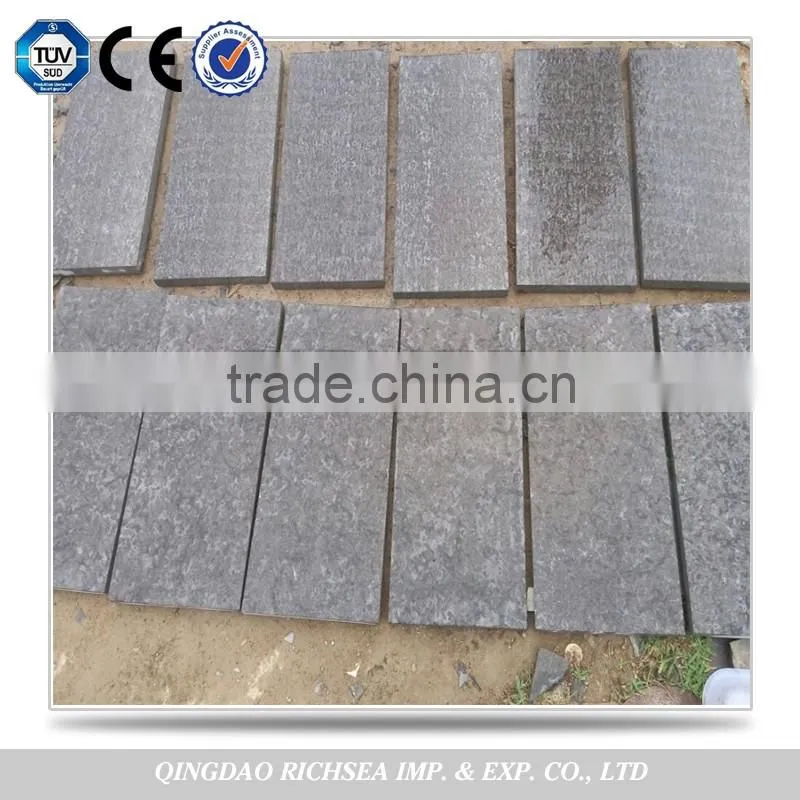 Rich Export Experience, for Road Paver Flamed Blue Limestone Slab