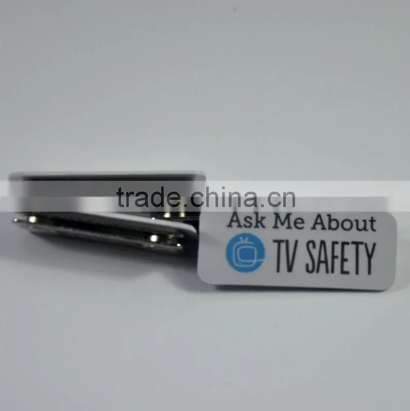 cheap name badge with magnetic back