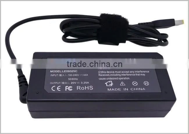 Best quality laptop ac adapter for LENVO NEW model 20v 3.25a