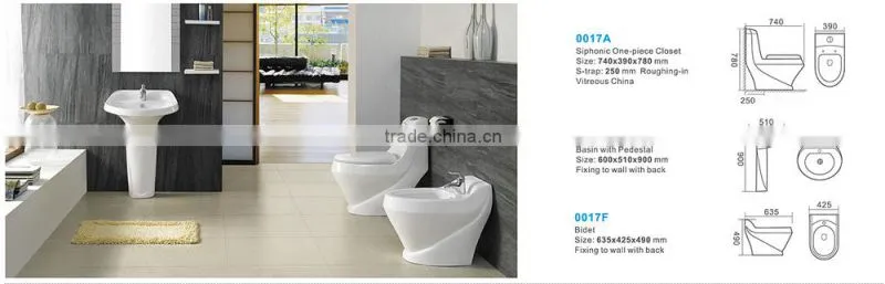 Sanitary Ware Ceramic Decoration Toilet Basin Bidet