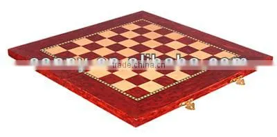Suitcase Style Top Fashion Birdeye Maple Wooden Chess And Checker Table