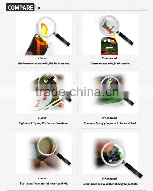 adhesive aluminium skin sticker for iphone 4