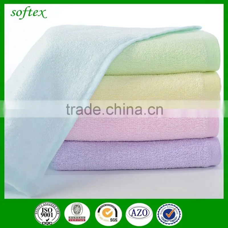 wholesale solid color bamboo baby clean towel