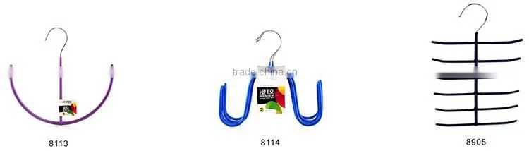 oem multifunctional plastic pvc coated scarf holder with holes